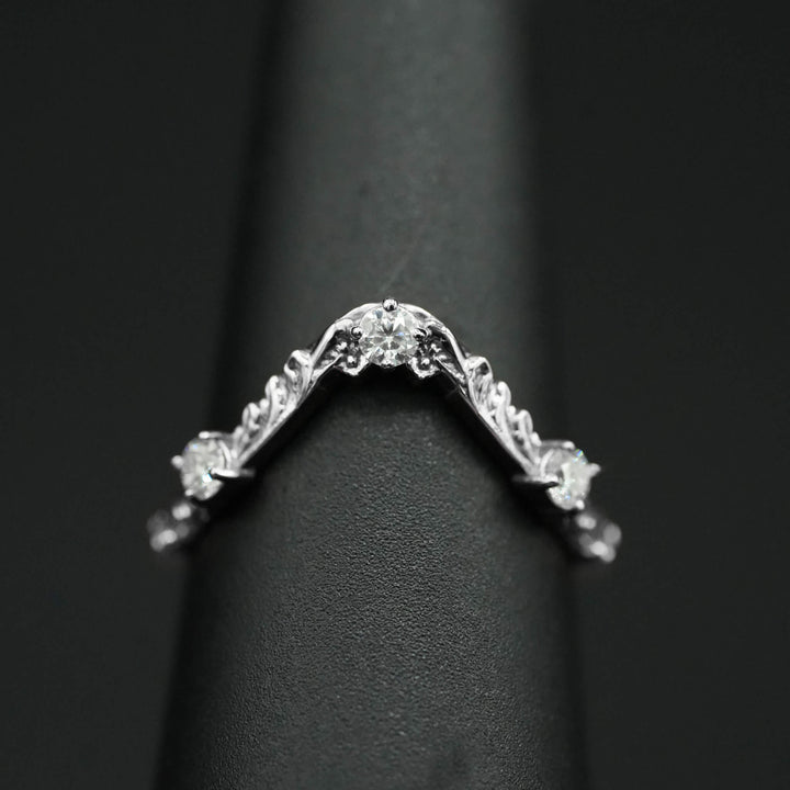 Moissanite Rococo Anniversary Band