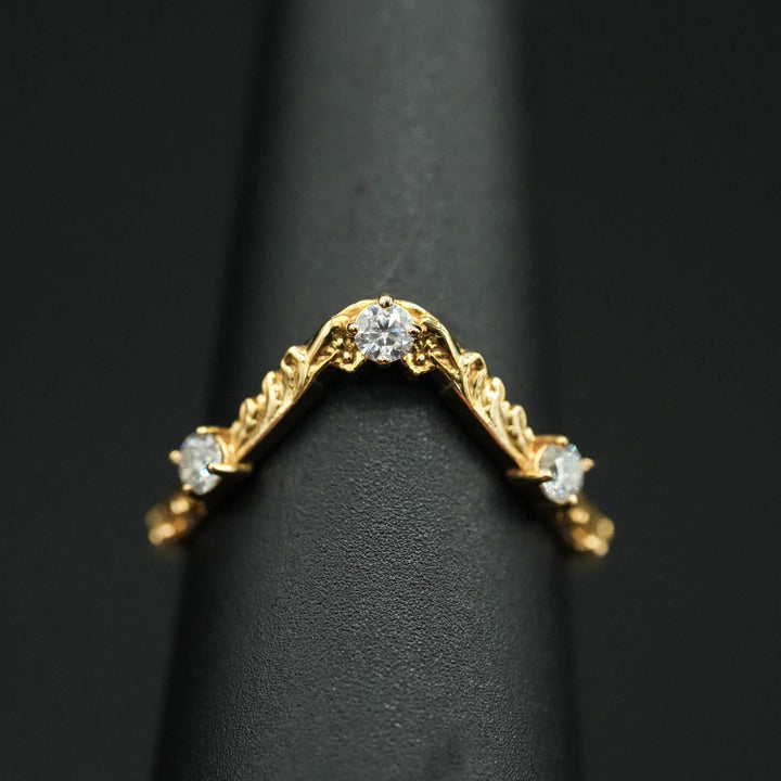Moissanite Rococo Anniversary Band