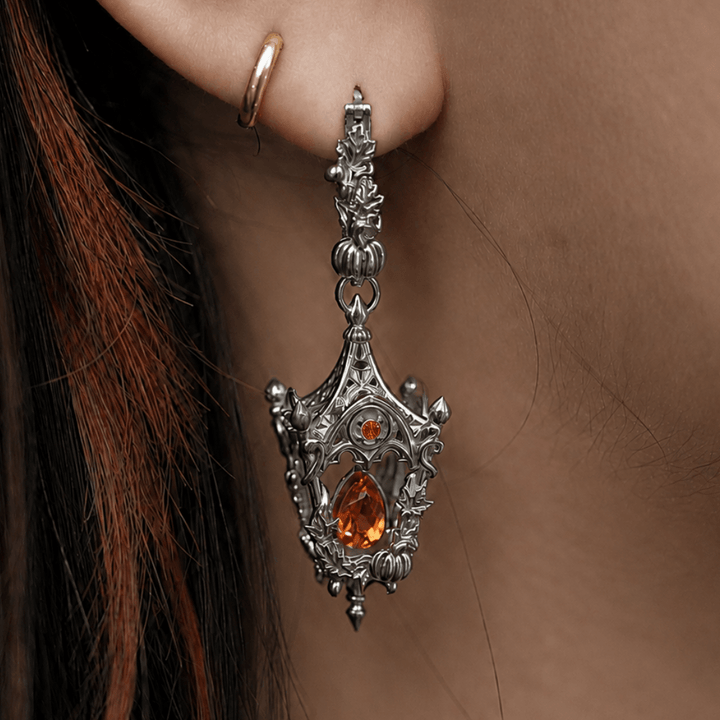 Eternal Lantern Earrings Illuminated Edition (Fall Hoops)