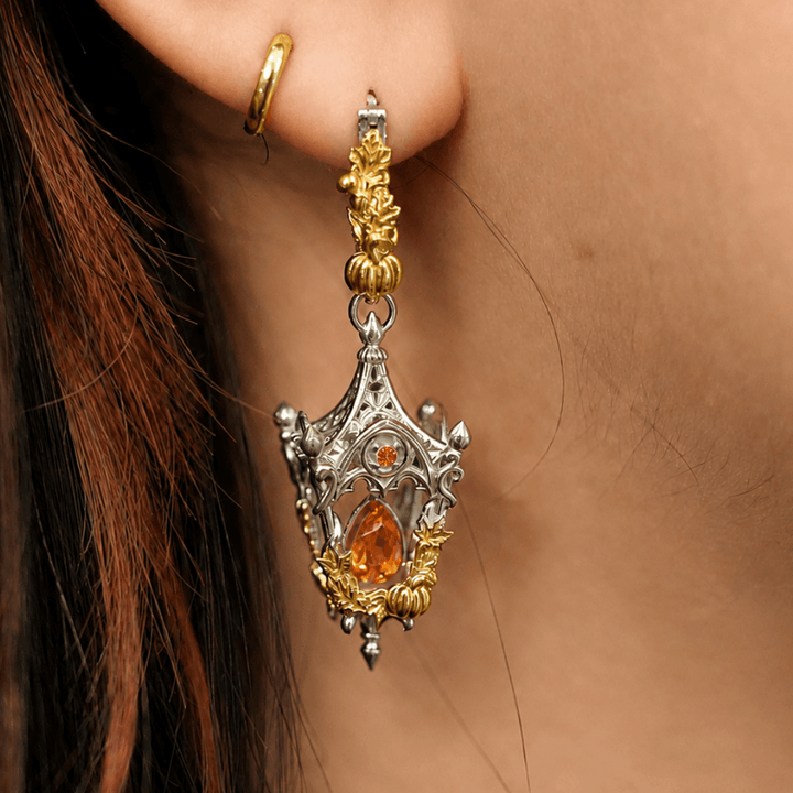 Eternal Lantern Earrings Illuminated Edition (Fall Hoops)