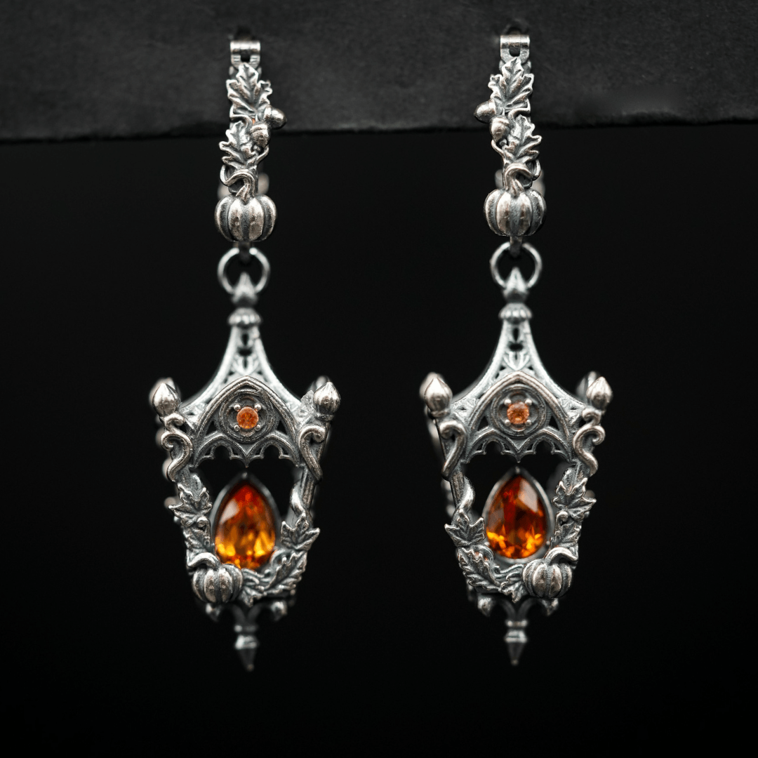 Pre-Order Silver Mini Eternal Lanterns Illuminated Edition in Orange Sapphire