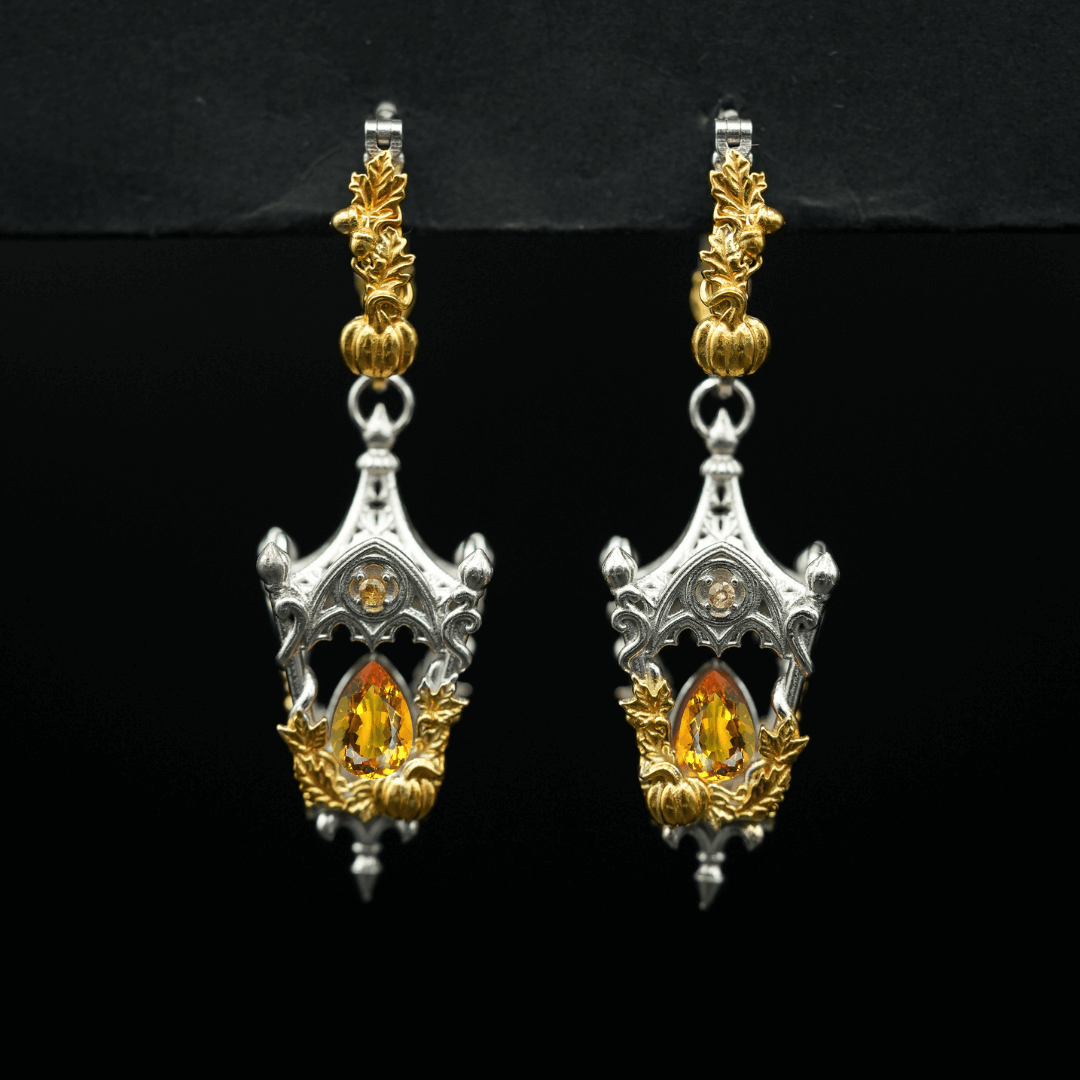 Eternal Lantern Earrings Illuminated Edition (Fall Hoops)
