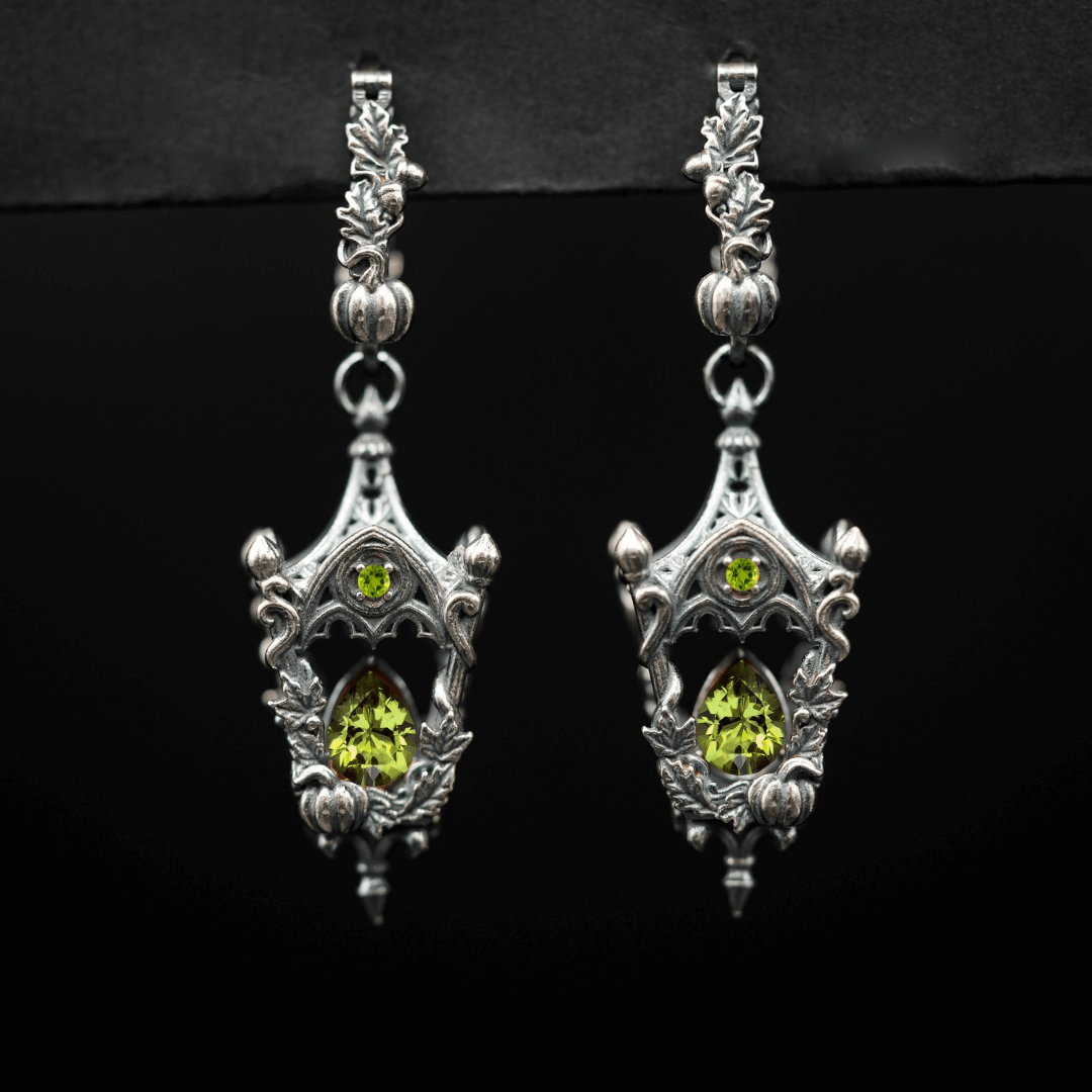 Eternal Lantern Earrings Illuminated Edition (Fall Hoops)