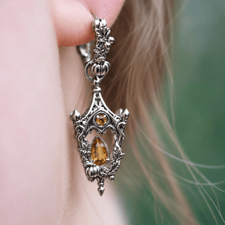 pre-order for the Natural Citrine Mini Eternal Lantern Earrings
