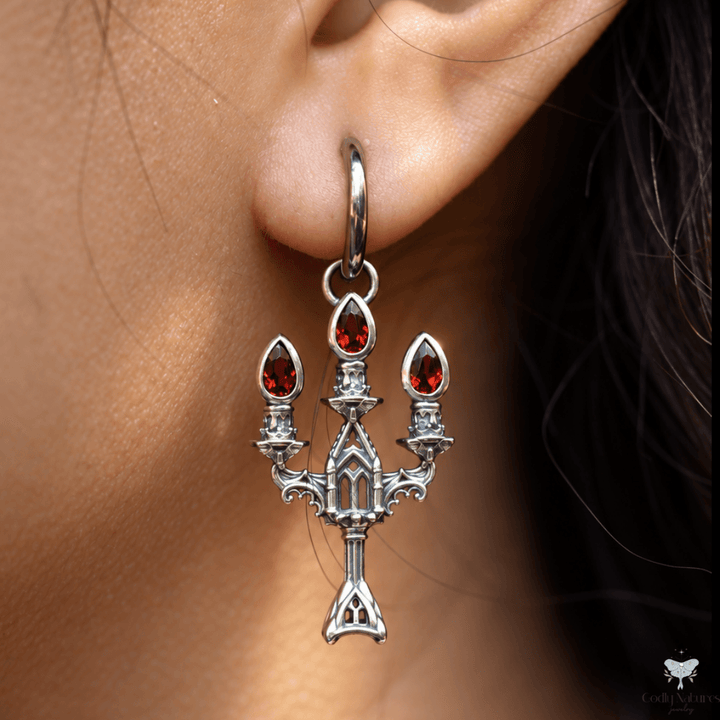 Vesper Candelabra Earrings: Jewel Flame PAYMENT PLAN