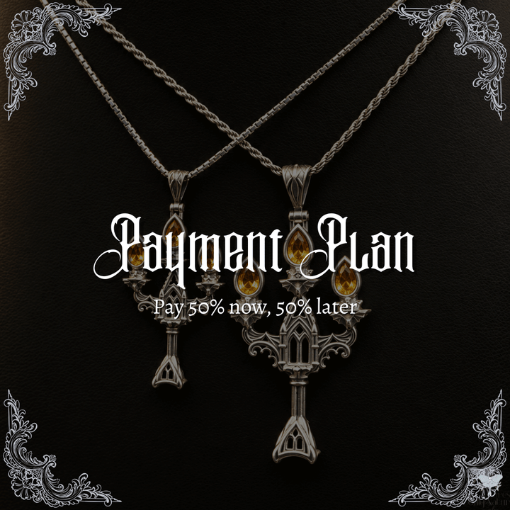 Vesper Candelabra Necklace: Jewel Flame PAYMENT PLAN