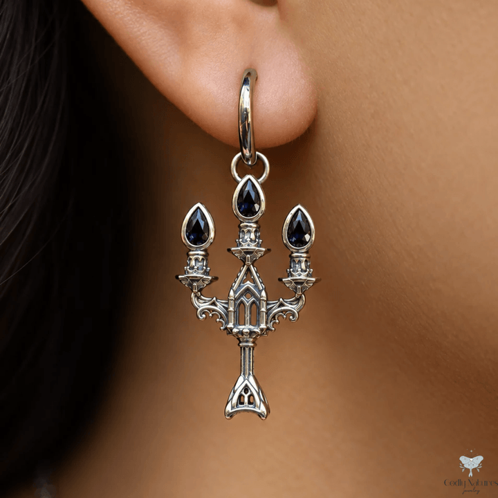 Vesper Candelabra Earrings: Jewel Flame PAYMENT PLAN