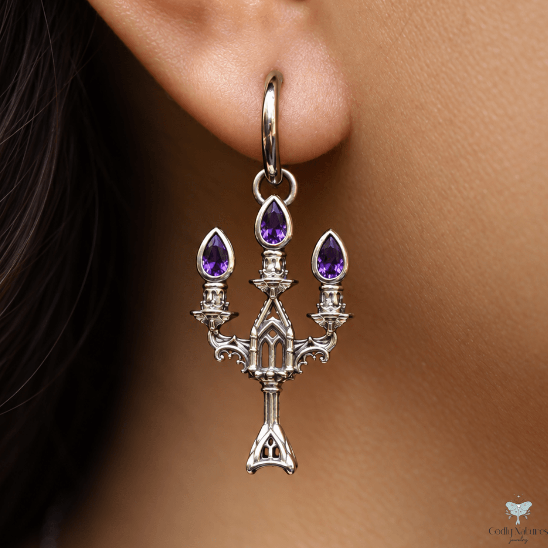 Vesper Candelabra Earrings: Jewel Flame PAYMENT PLAN
