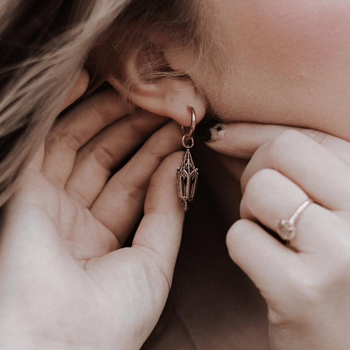 Cheyenne's FINAL PAYMENT Celtic Lantern Hoop Earrings