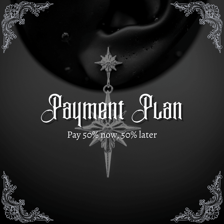 North Star Earrings - Star Studs (Without Gemstones) PAYMENT PLAN