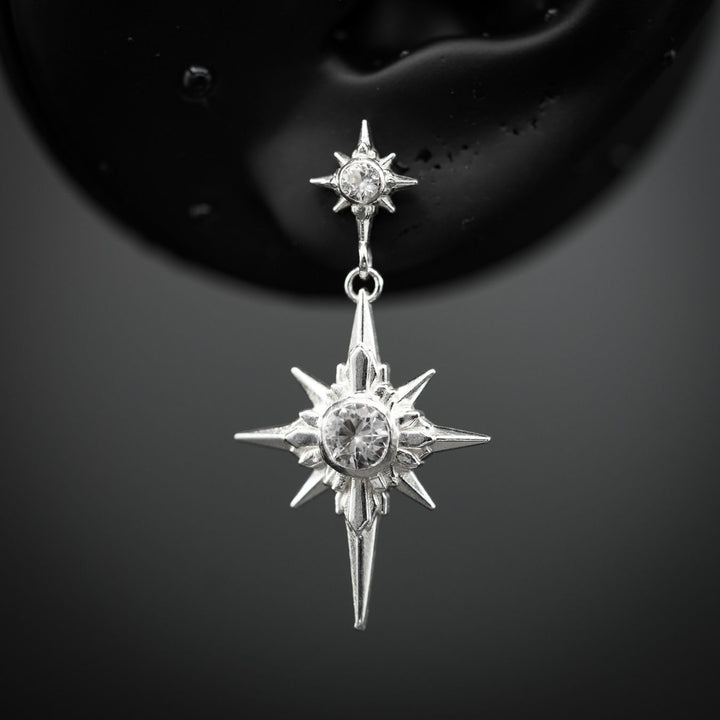 North Star Earrings - Star Studs (With Gemstones) PAYMENT PLAN