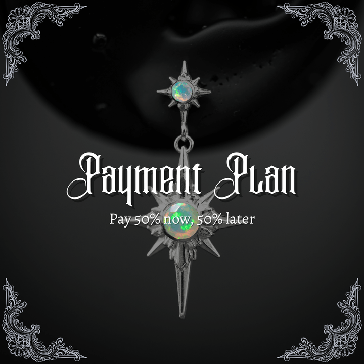 North Star Earrings - Star Studs (With Gemstones) PAYMENT PLAN