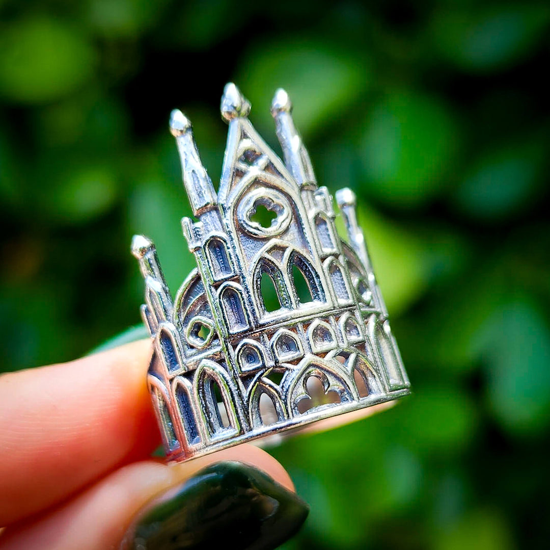 Silver Gothic Cathedral Ring