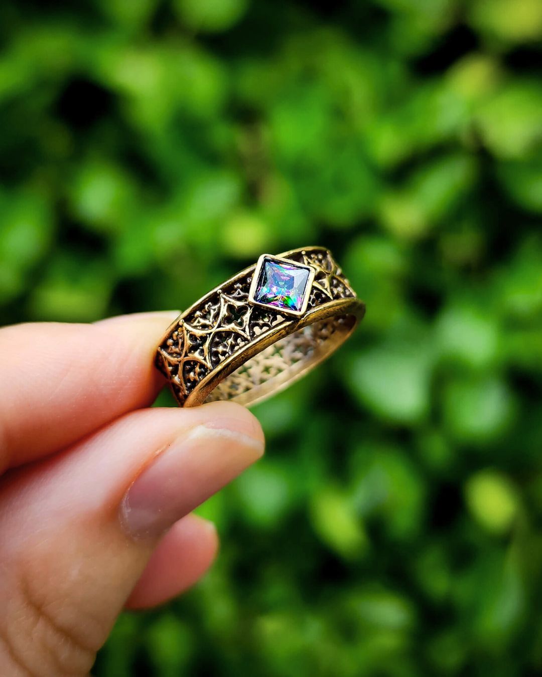 Michael's Gothic Band Ring