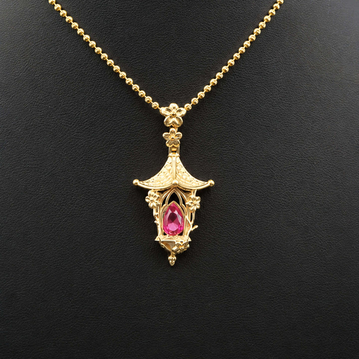 Sakura Lantern Necklace
