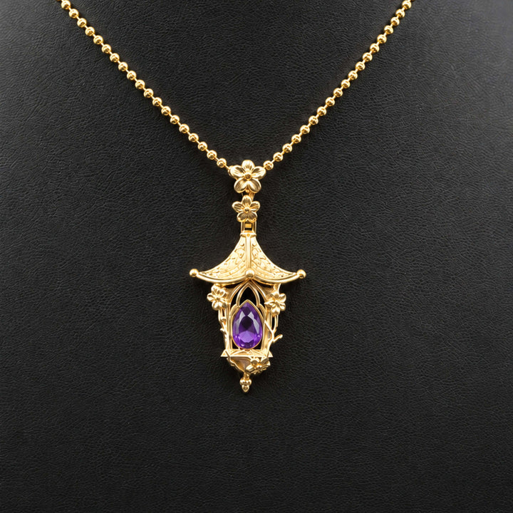Sakura Lantern Necklace