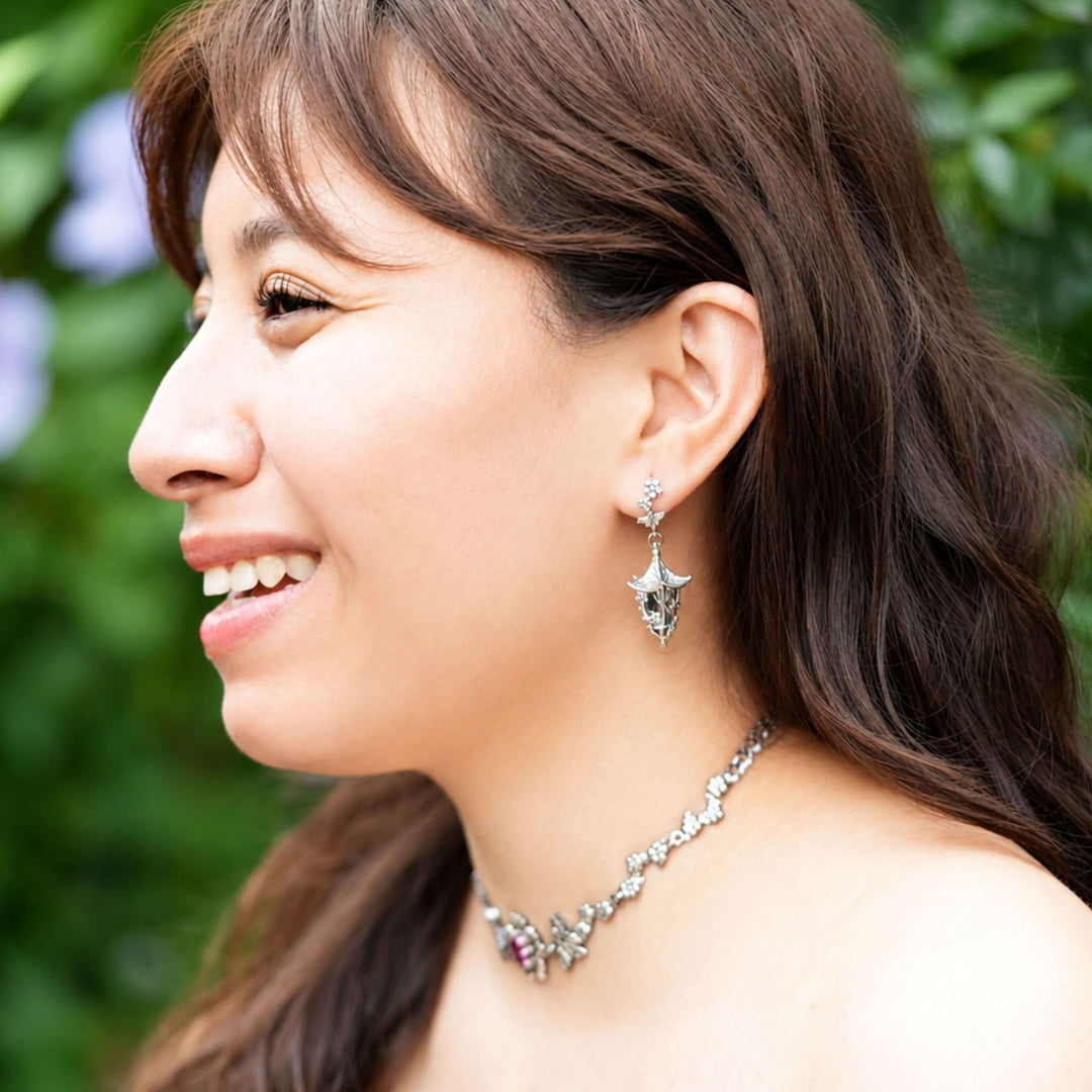 Sakura Lantern Earrings (Without Gemstones) PAYMENT PLAN