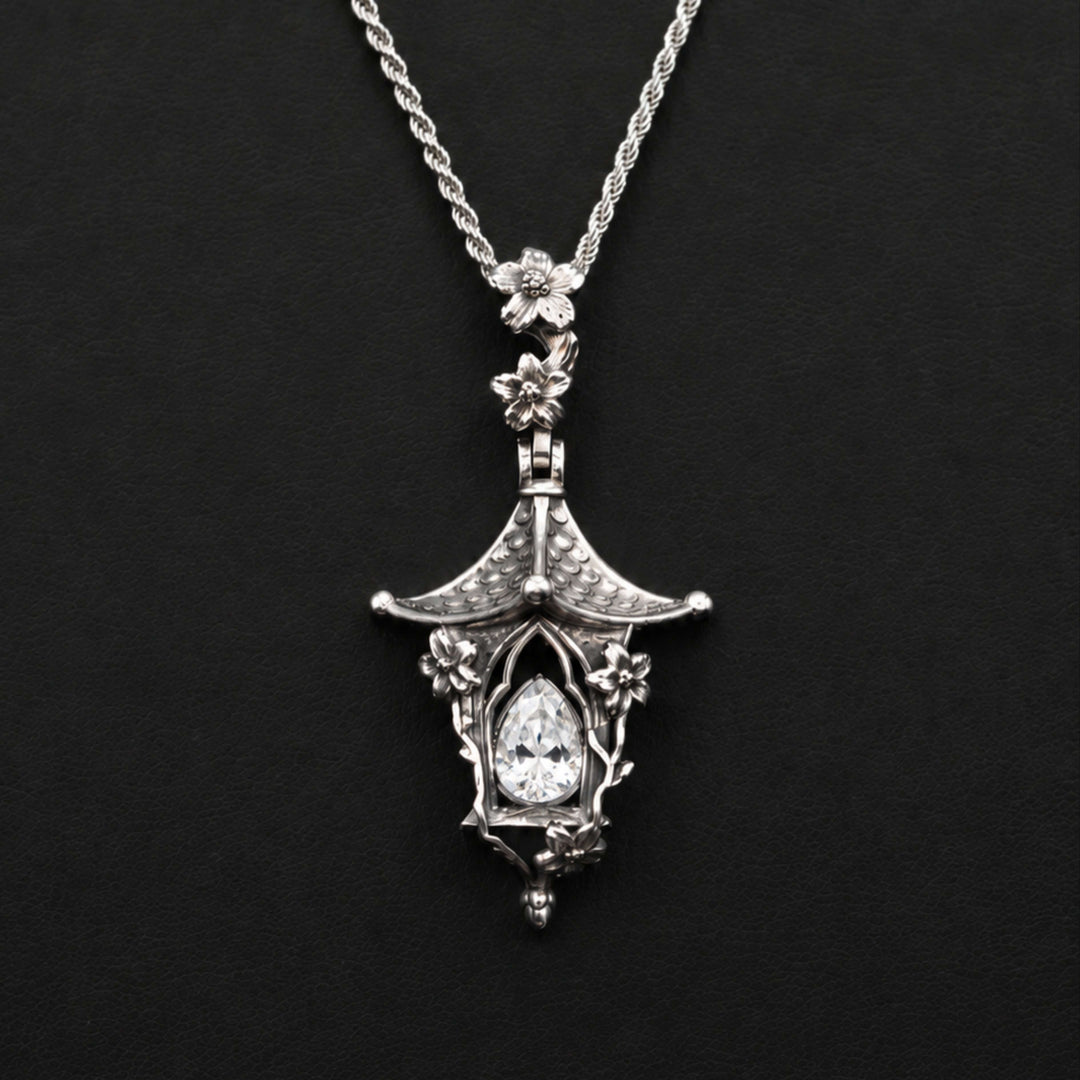 Sakura Lantern Necklace