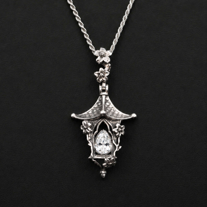 Sakura Lantern Necklace