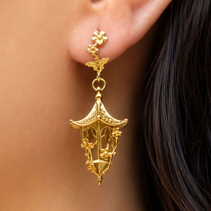 Sakura Lantern Earrings (Without Gemstones) PAYMENT PLAN