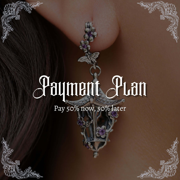 Sakura Lantern Earrings (With Gemstones) PAYMENT PLAN