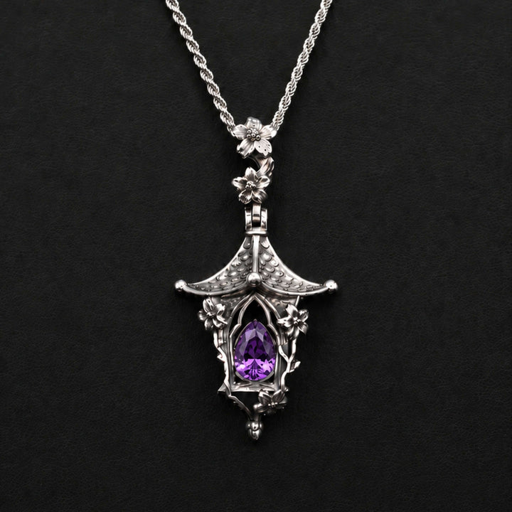 Sakura Lantern Necklace