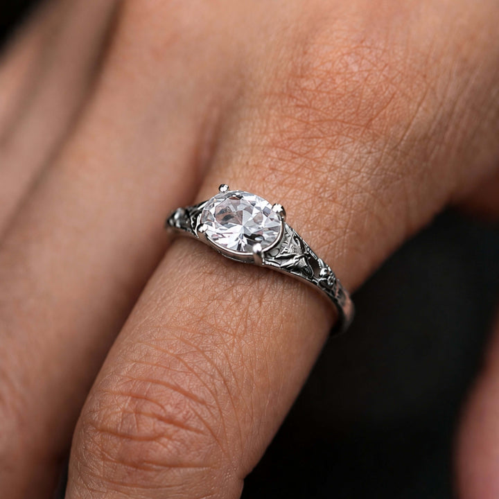 Blossom Ring (White Sapphire)