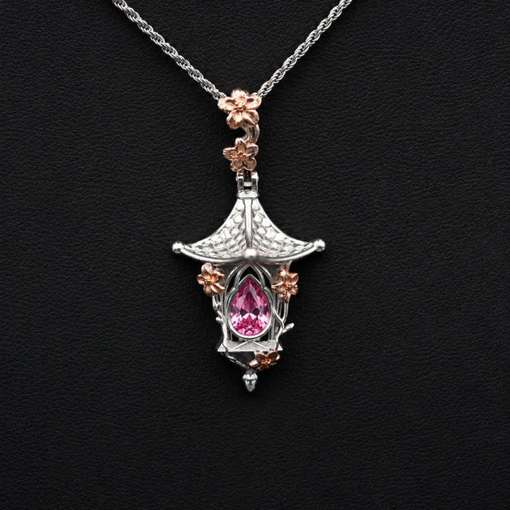 Sakura Lantern Necklace