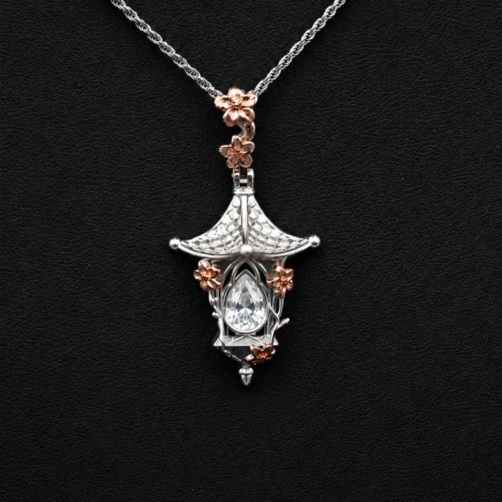 Sakura Lantern Necklace