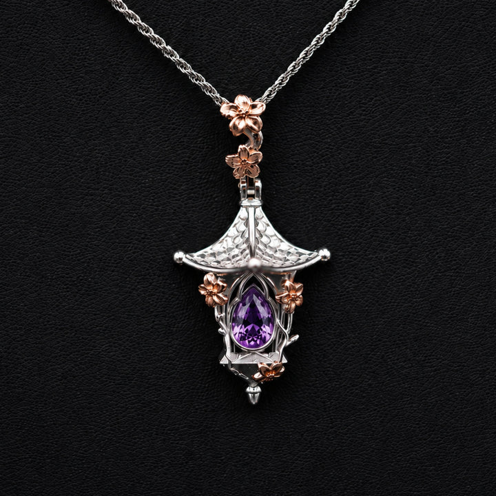 Sakura Lantern Necklace