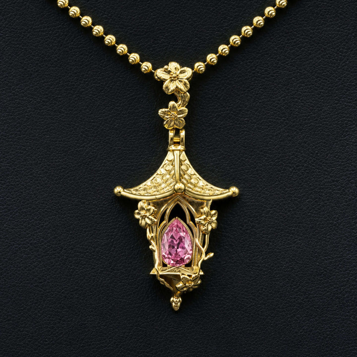 Sakura Lantern Necklace