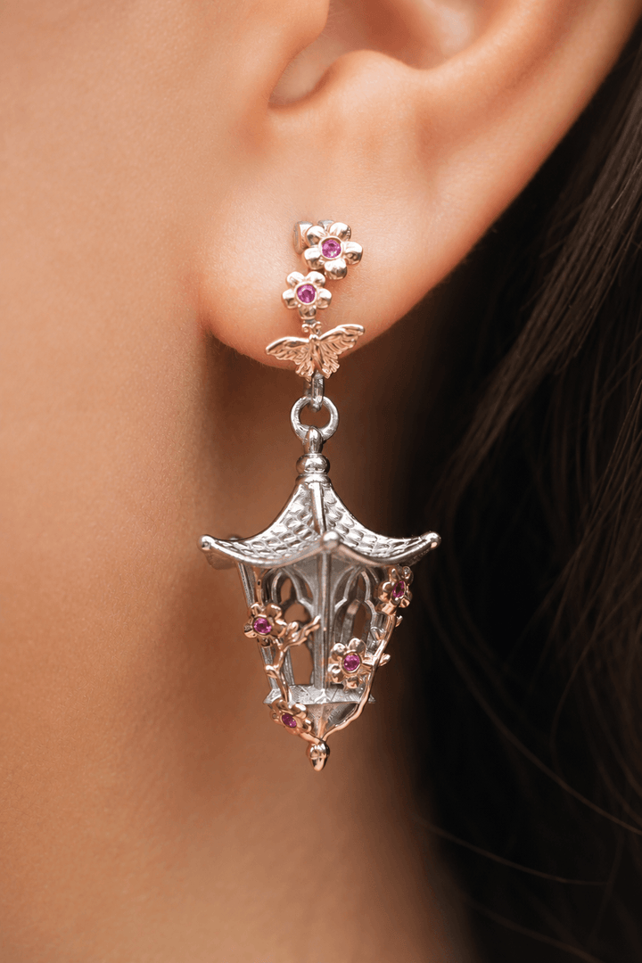 Catrinas Pre-Order Sakura Lantern Earrings