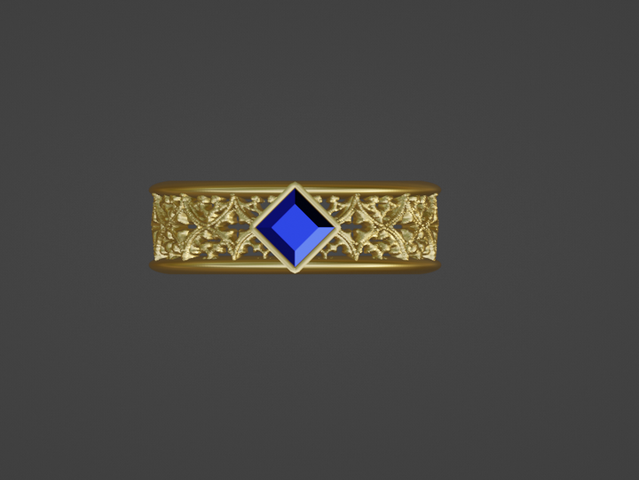 Corvin's Custom Gothic Band Ring