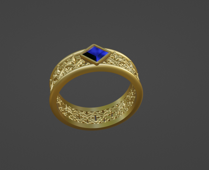 Corvin's Custom Gothic Band Ring