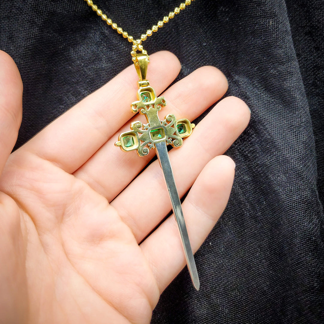 Large Royal Sword Necklace