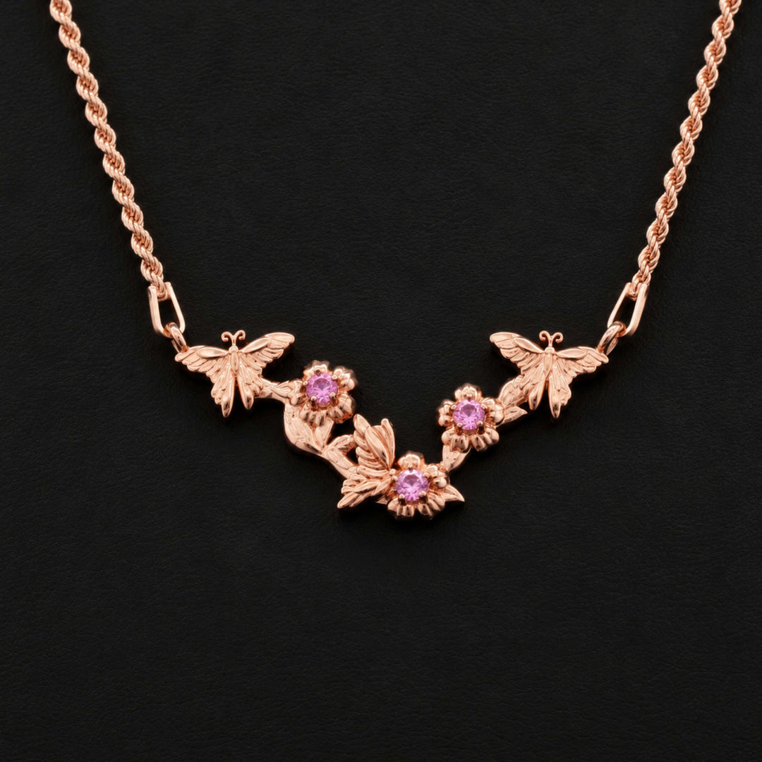 Sakura Branch Necklace