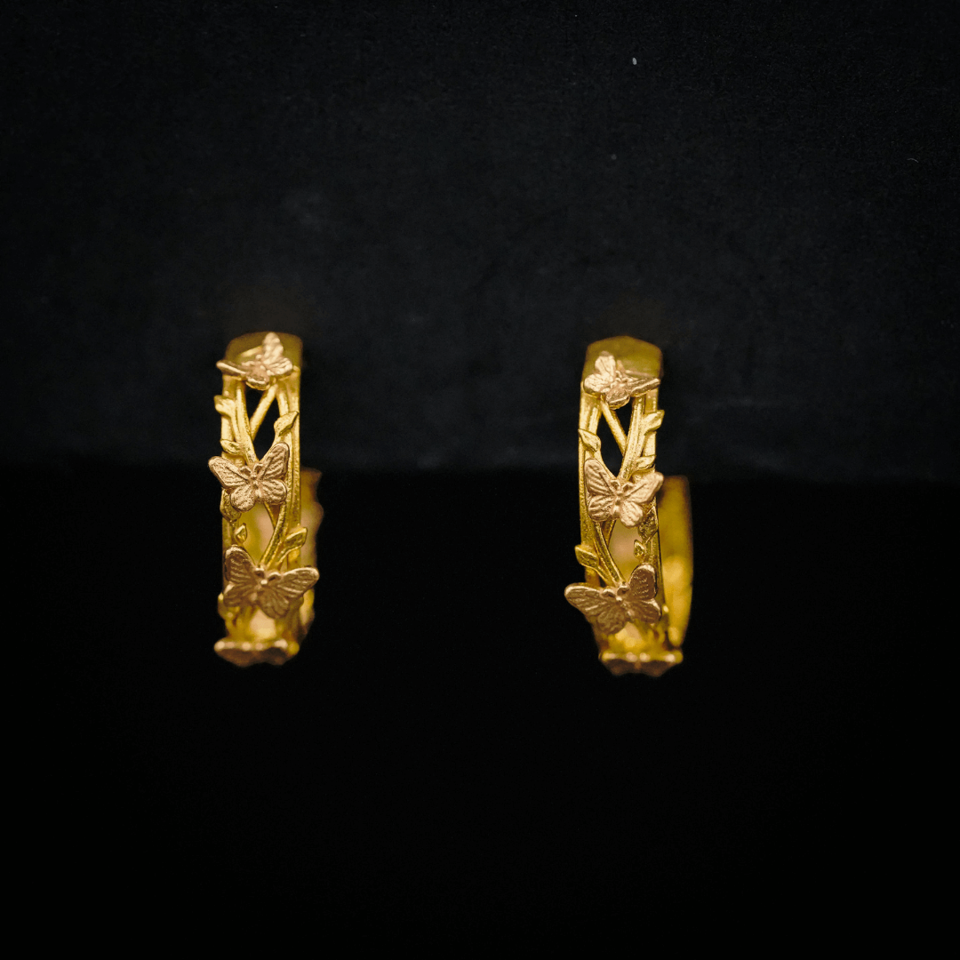PAYMENT PLAN Butterfly Hoop Earrings