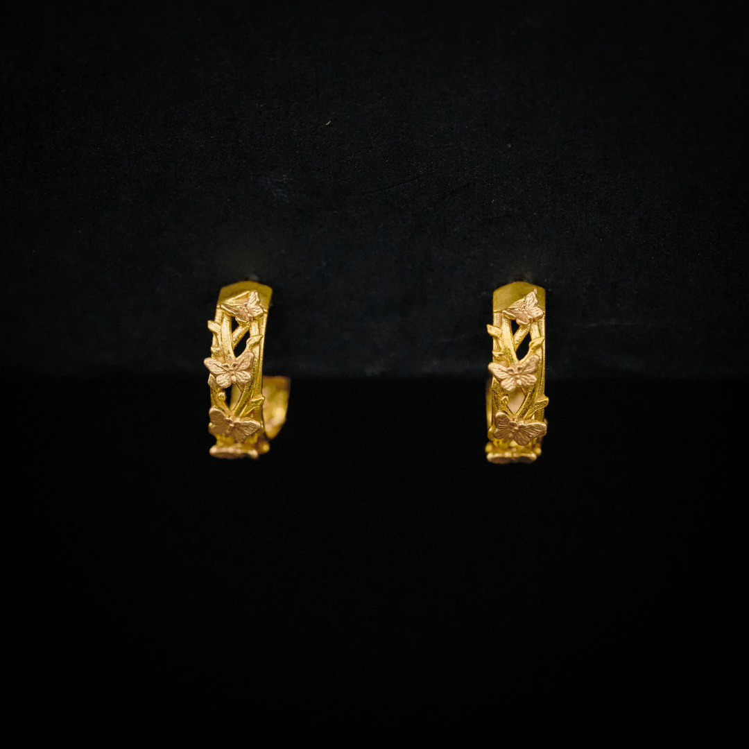 PAYMENT PLAN Butterfly Hoop Earrings