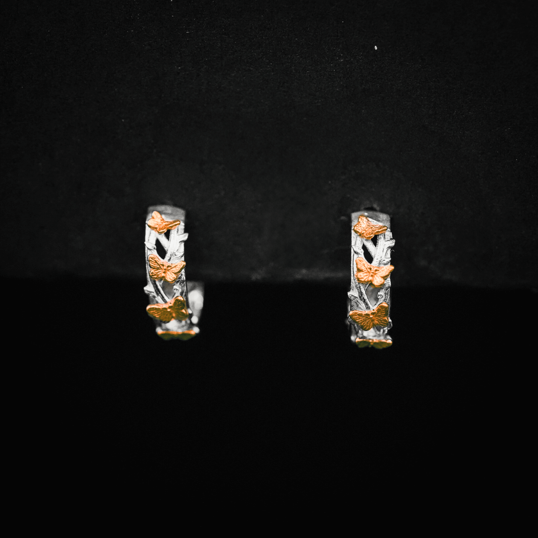 PAYMENT PLAN Butterfly Hoop Earrings