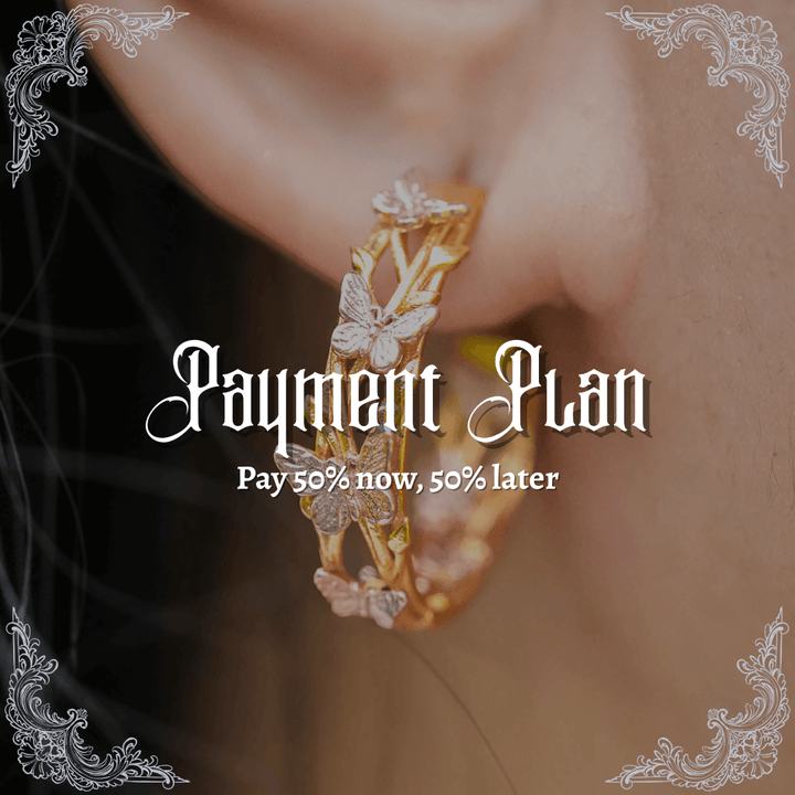 PAYMENT PLAN Butterfly Hoop Earrings