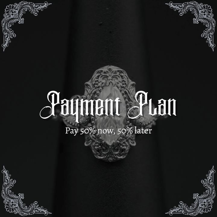 PAYMENT PLAN Moissanite Rococo Engagement Ring