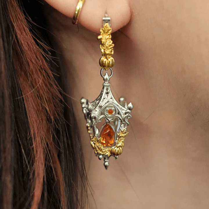 Eternal Lantern Earrings Illuminated Edition (Fall Hoops)