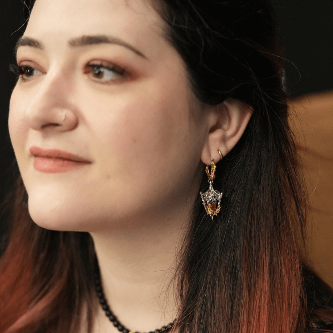 Eternal Lantern Earrings Illuminated Edition (Fall Hoops)