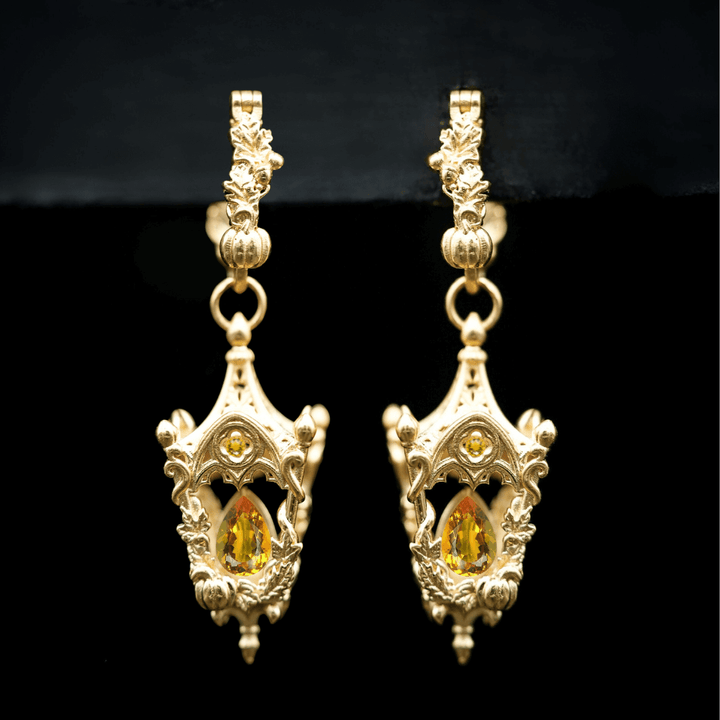 Eternal Lantern Earrings Illuminated Edition (Fall Hoops)