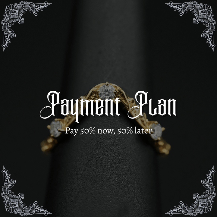 PAYMENT PLAN Moissanite Rococo Anniversary Band