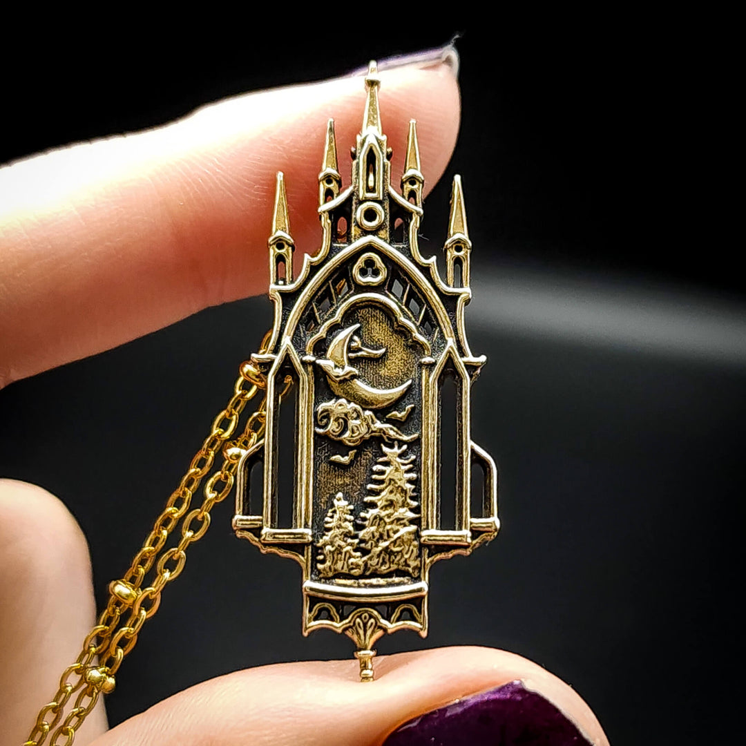 Brass Midnight Cathedral Necklace