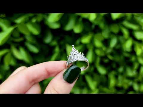 Silver Mini Cathedral Ring