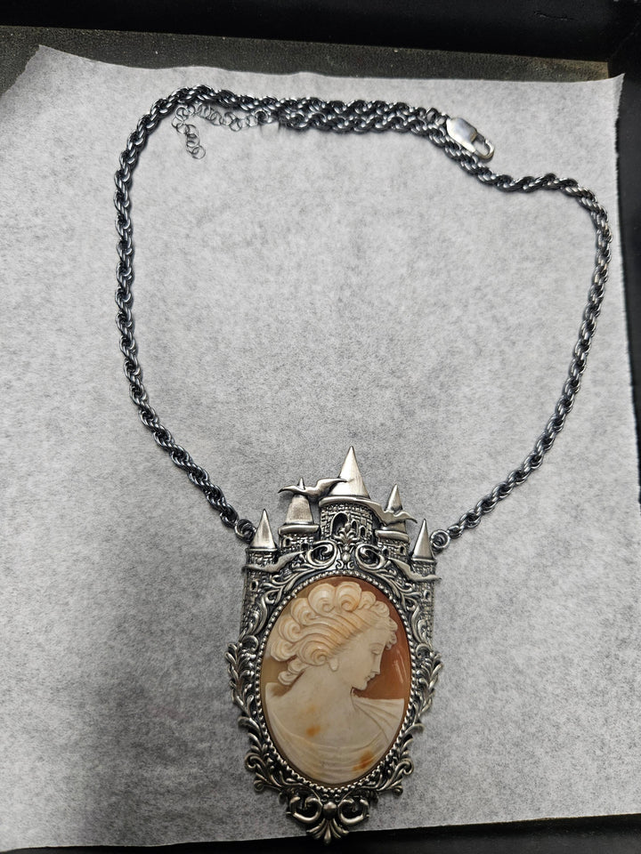 Emmas Custom Cameo Necklace + Gothic Cathedral Necklace Payment Plan