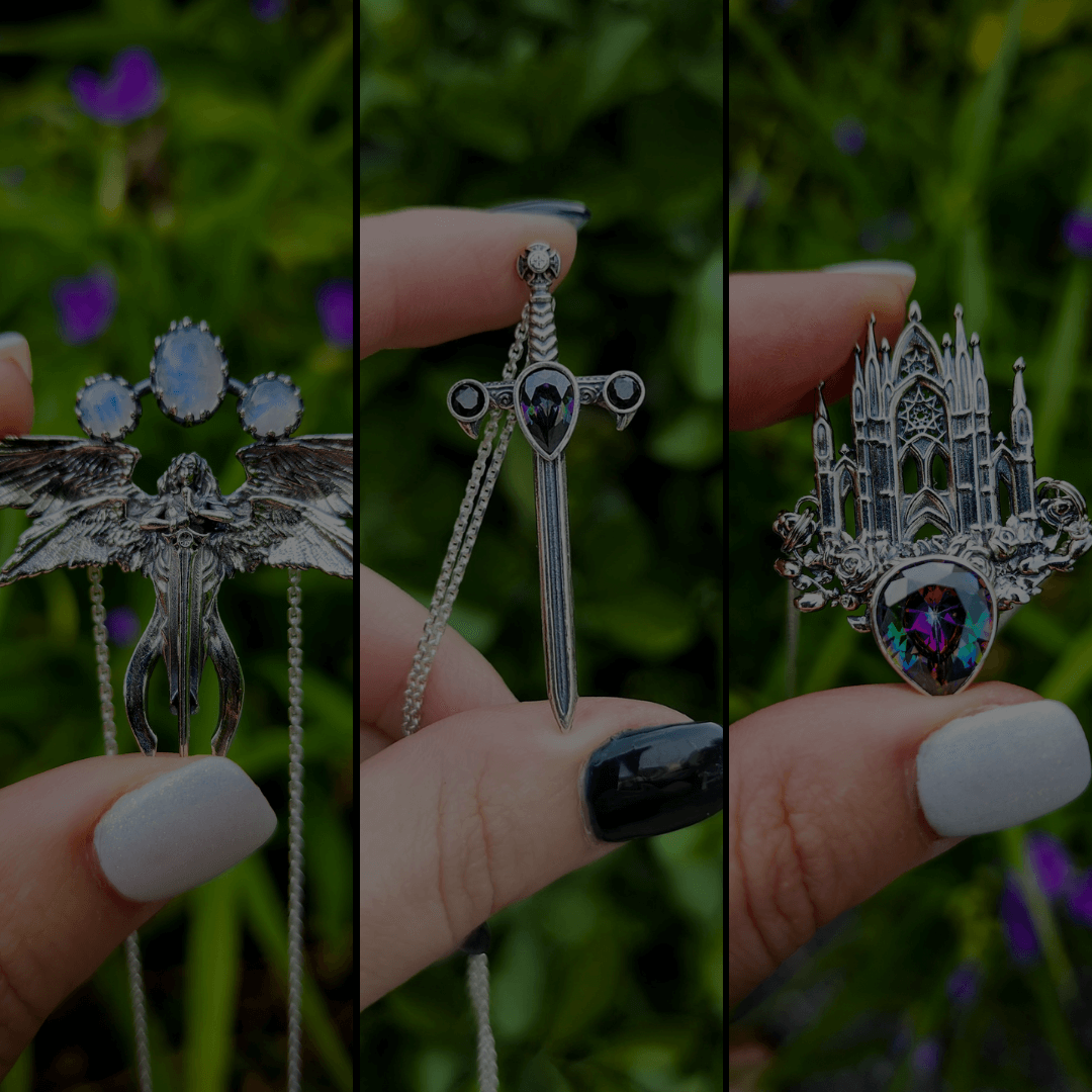 Silver Alexandrite Rose Cathedral Necklace – Godlynaturesjewelry