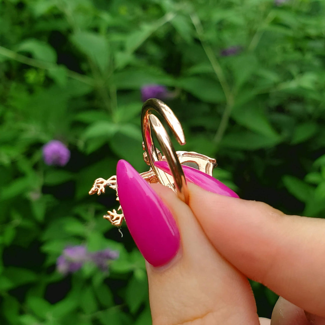 Rose Gold Opal Ayala Ring (Adjustable)